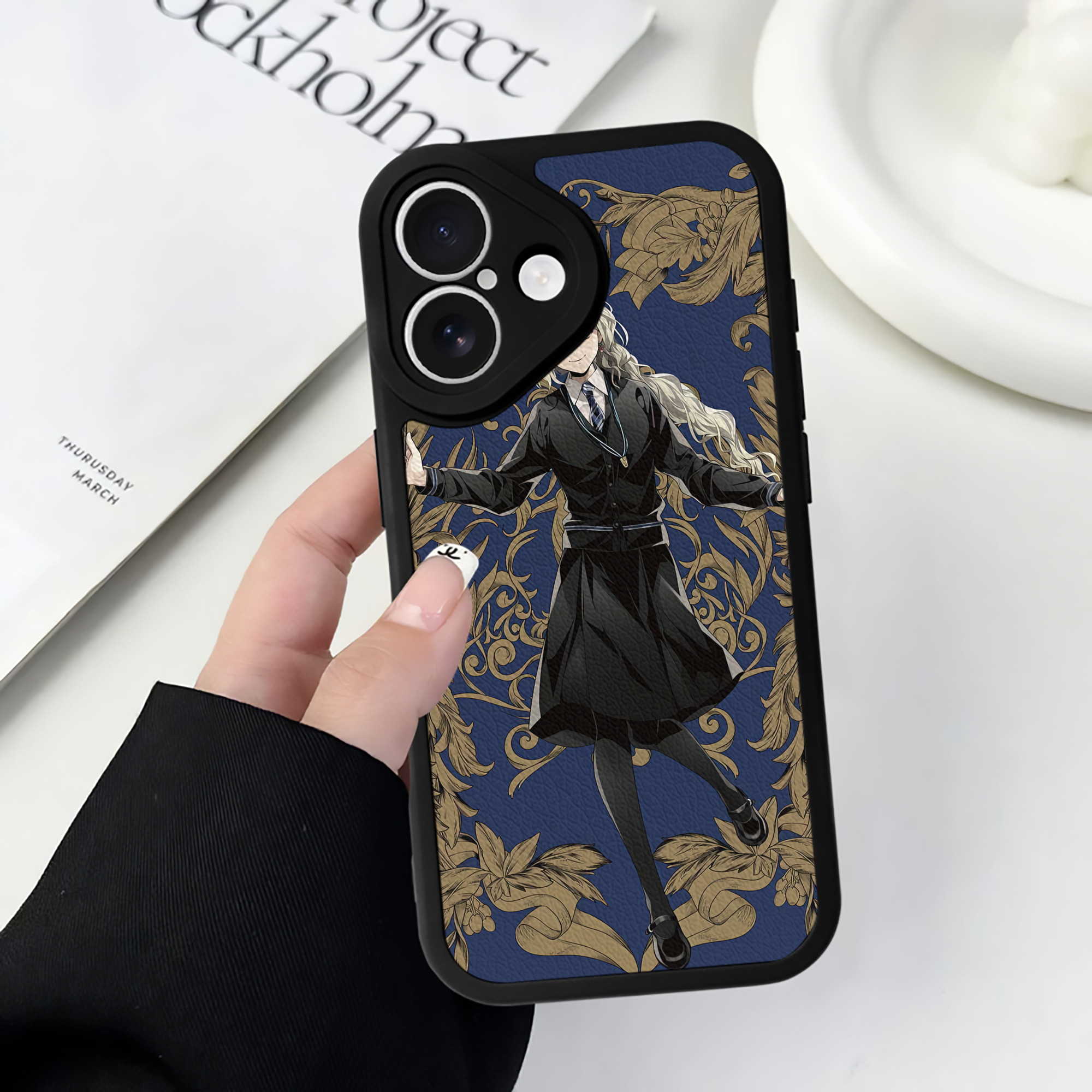 （画像用） Harry Potter ハリー・ポッターシリーズ 【iPhone 16シリーズ対応】シリコンスマホケース（レザー調） 材質：シリコン